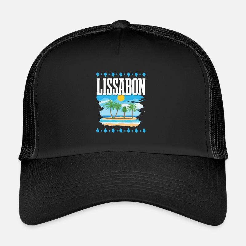 Lissabon - Trucker Cap - Schwarz/Schwarz