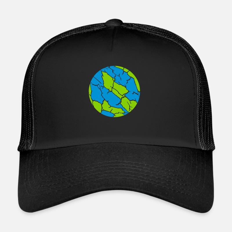 Colorful Ball Cracks Pattern Trucker Cap
