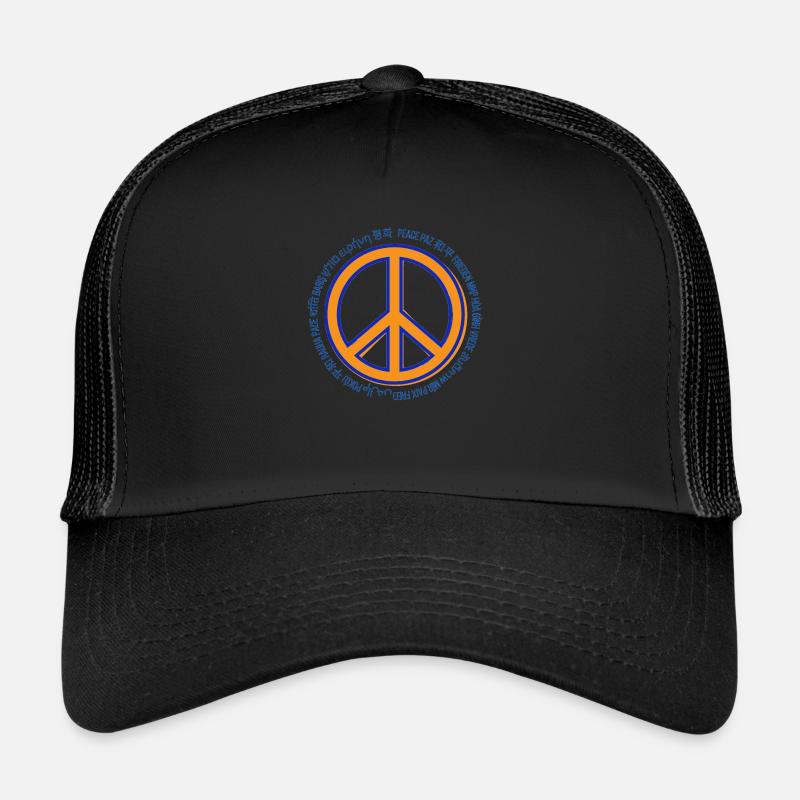 La paix dans le monde entier Casquette trucker 
