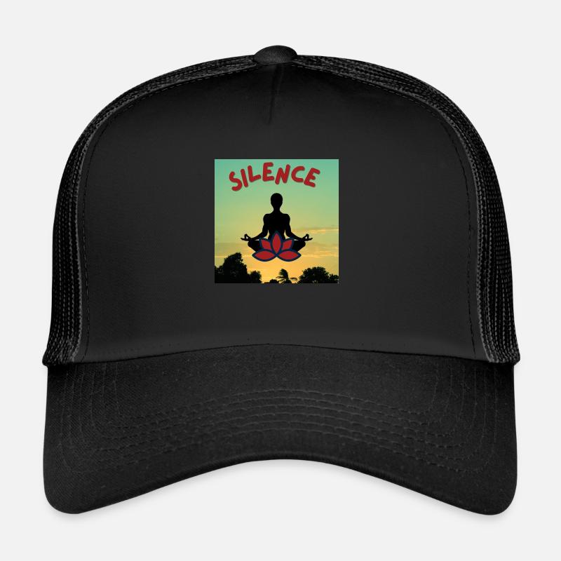 silence meditation Casquette trucker 