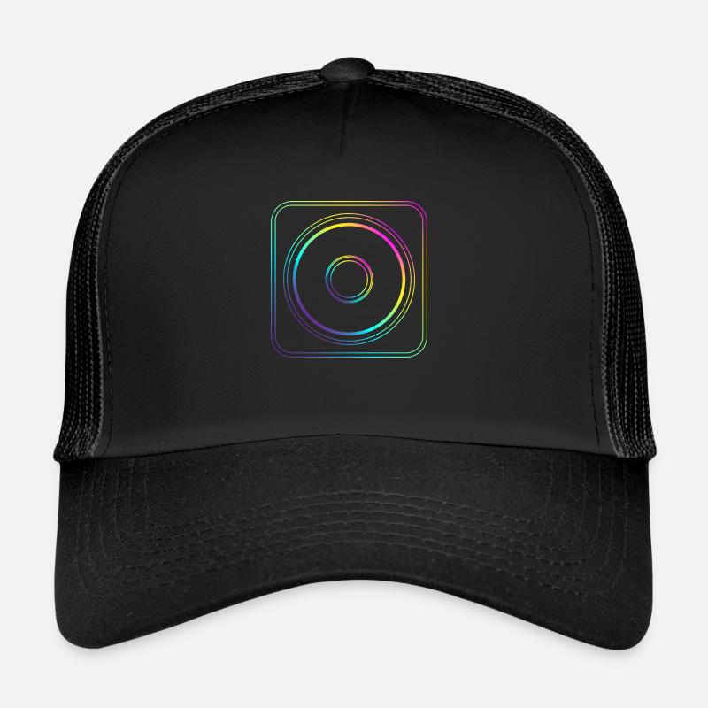 Colored Gradient Square Trucker Cap