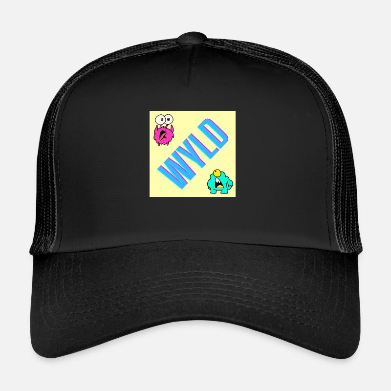 wyld - fierce, crass - Trucker Cap - black/black