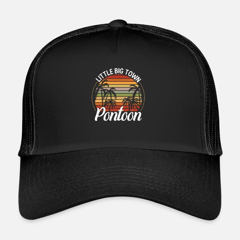 Retro Beach T-Shirt Trucker Cap