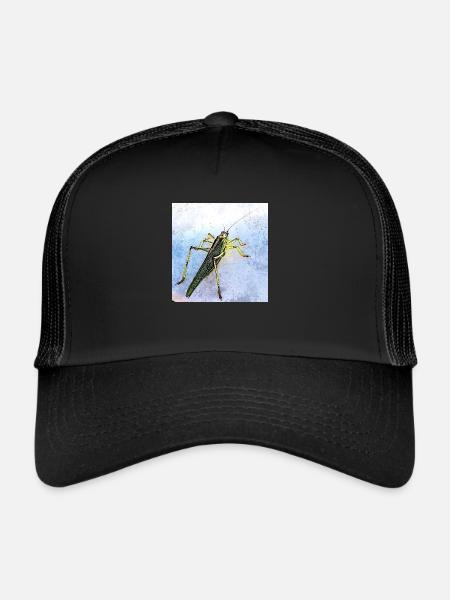 Heuschrecke - Trucker Cap - Schwarz/Schwarz