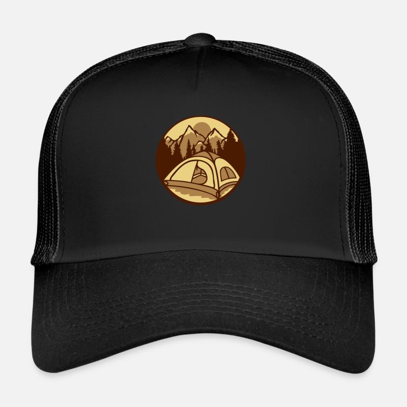 Berge Wald Camper draußen Trucker Cap