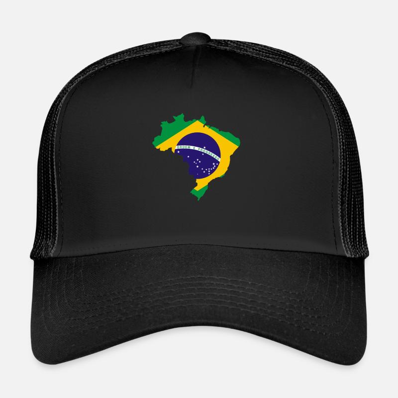 Brésil - Casquette trucker  - noir/noir