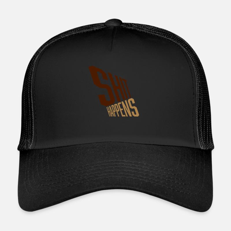 La merde arrive malchance Casquette trucker 
