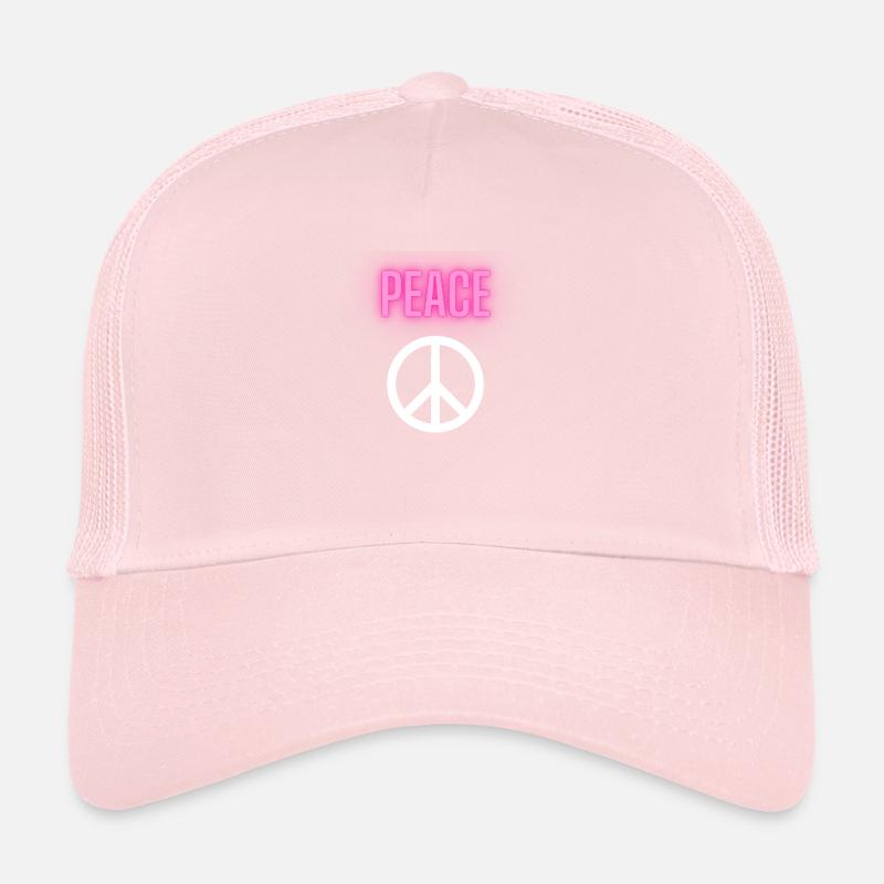 Peace - Neon - Front only Trucker Cap