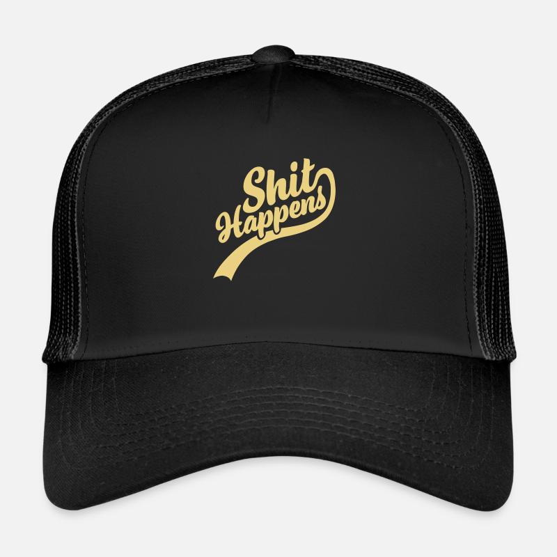 La merde arrive lettrage Citation Casquette trucker 