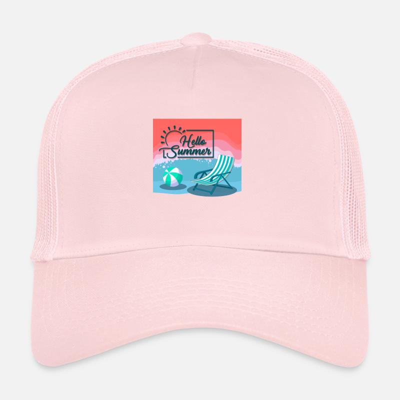 hello summer, bonjour l'été Casquette trucker 