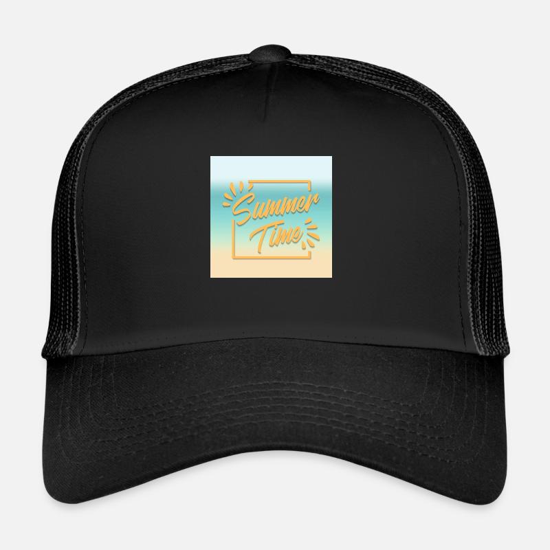 SUMMER TIME, le temps de l'été - Casquette trucker - noir/noir