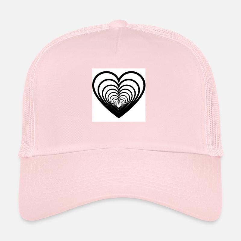 Cœurs Mêlés Blanc Casquette trucker 