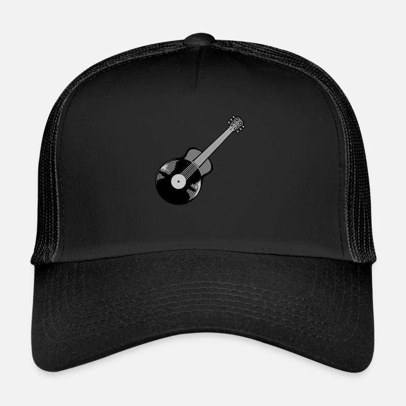 Guitariste vinyle jouant de la guitare Casquette trucker 