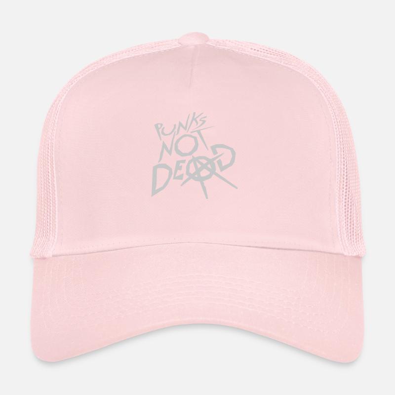punks not dead quote Trucker Cap