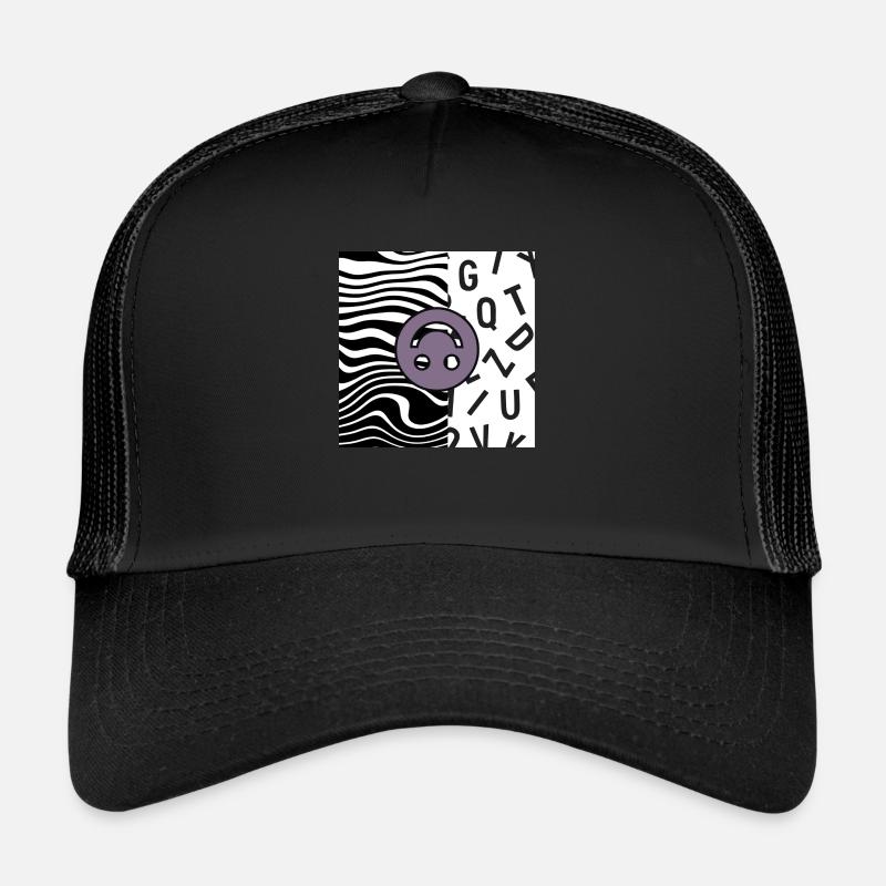 Jung & Bizarre - Trucker Cap - Schwarz/Schwarz