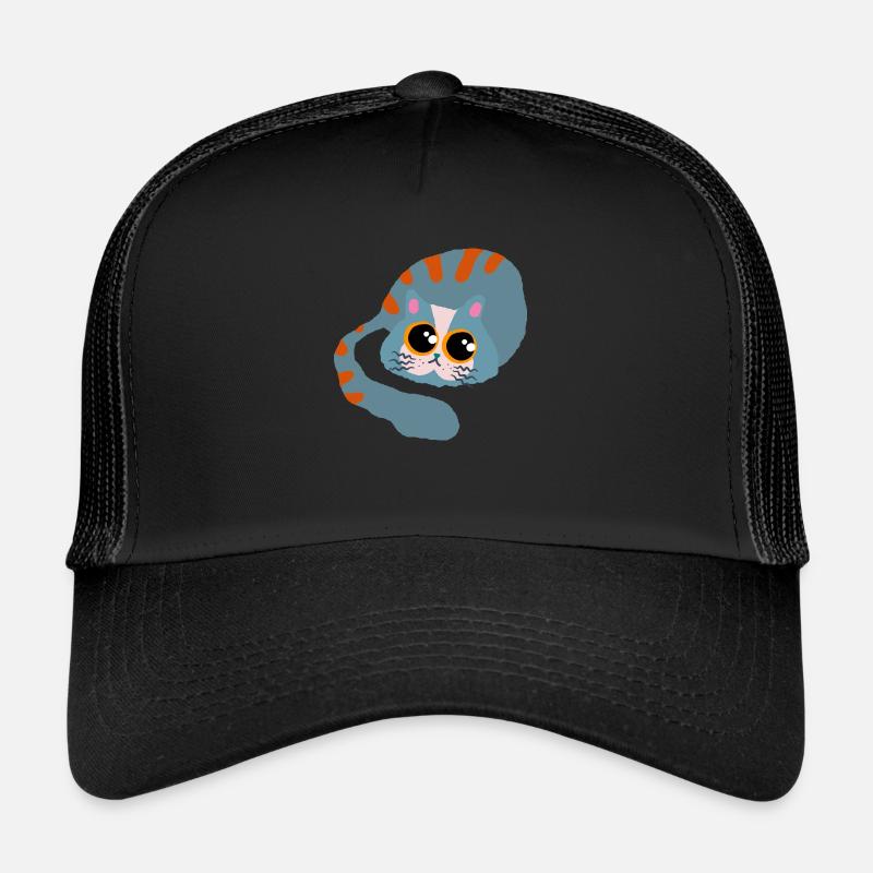 Cute Sleepy Kitten Trucker Cap