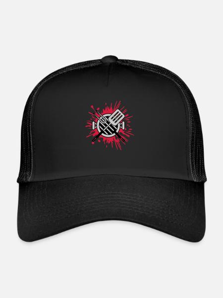 Éclaboussures de couleur Charcoal Grill Grill Master Barbecue - Casquette trucker  - noir/noir - Devant