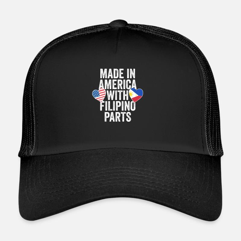 HERGESTELLT IN AMERIKA MIT PHILIPPINISCHEN TEILEN Trucker Cap