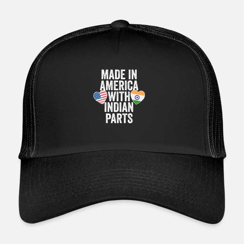 HERGESTELLT IN AMERIKA MIT INDISCHEN TEILEN Trucker Cap