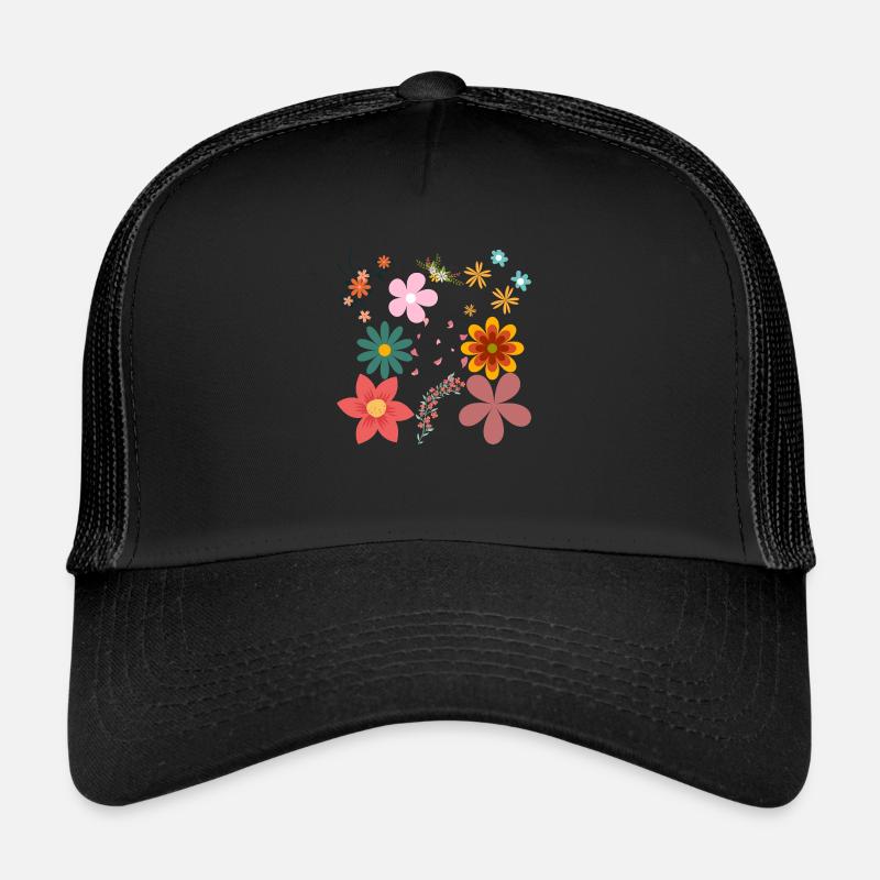 fleurs Casquette trucker 
