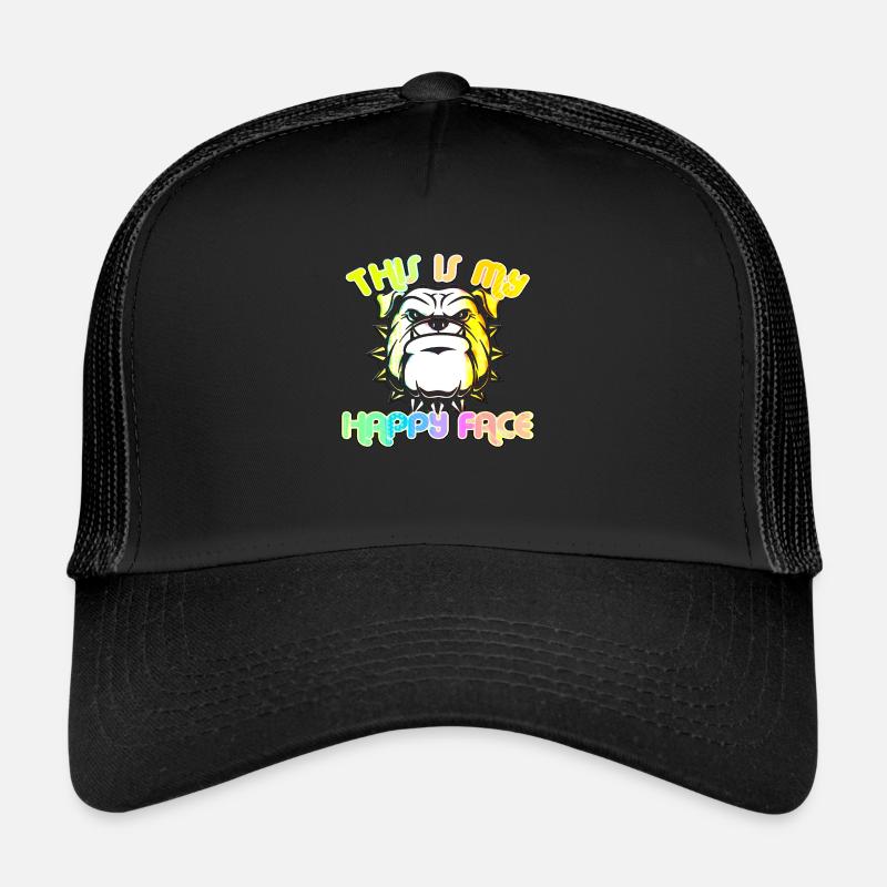 Angry face face angry Swedish Swedish dog Trucker Cap