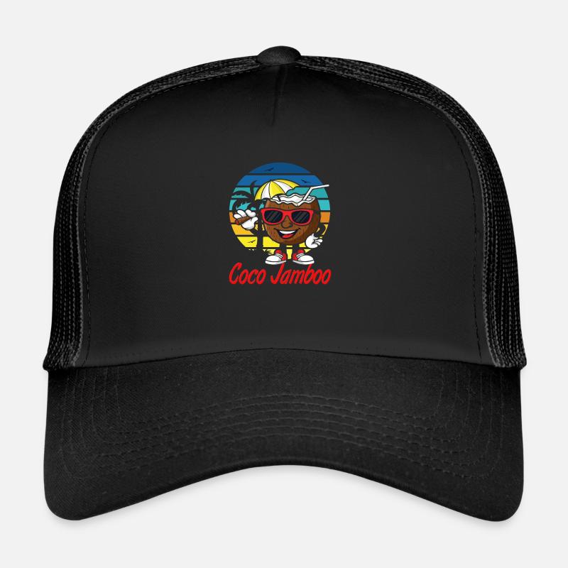 Coco Jamboo Drôle De Noix de Coco Dessin Animé Casquette trucker 