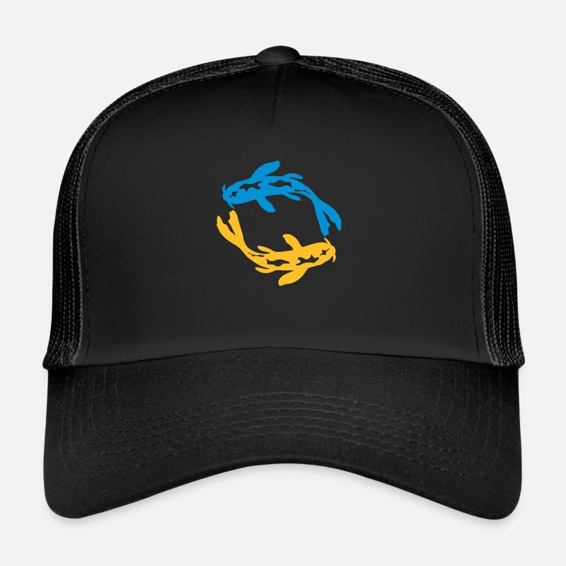 Design Nishikigoi Koi Kreis Trucker Cap