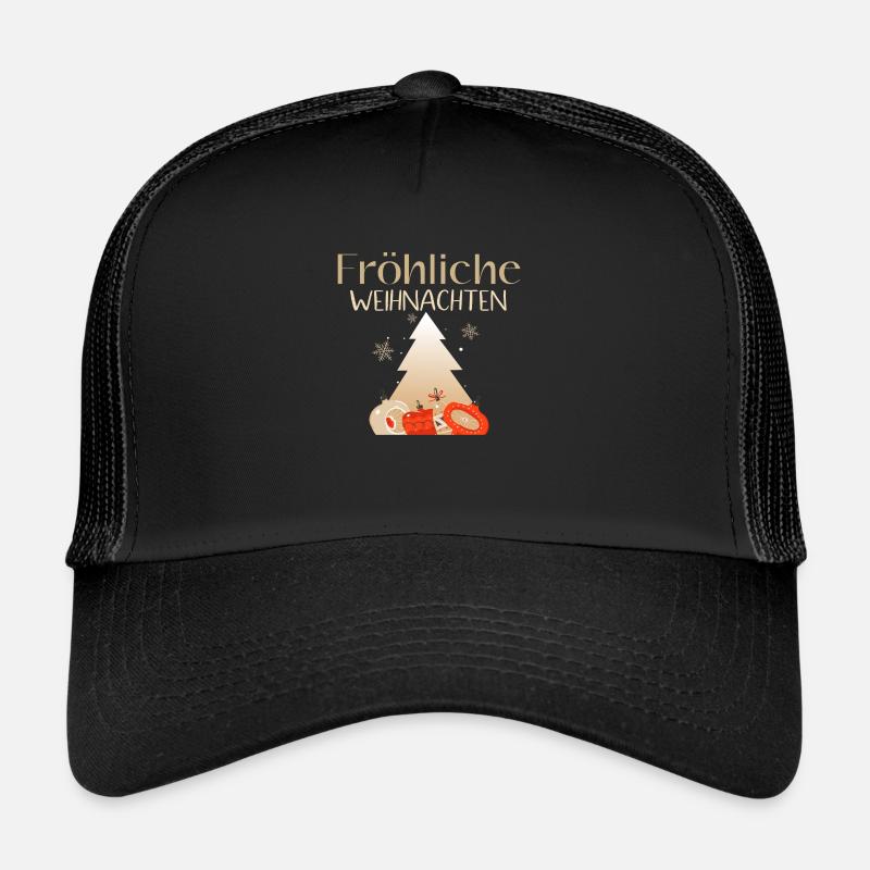 Fröhliche Weihnachten - Casquette trucker - noir/noir