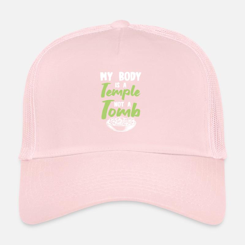temple du corps végétalien Casquette trucker 