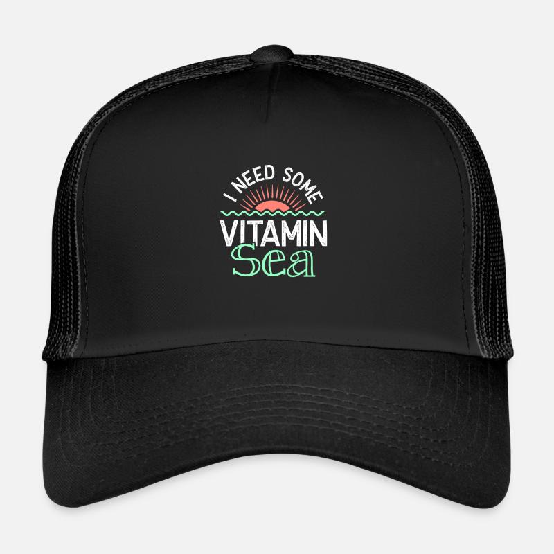 vitamine mer été Casquette trucker 