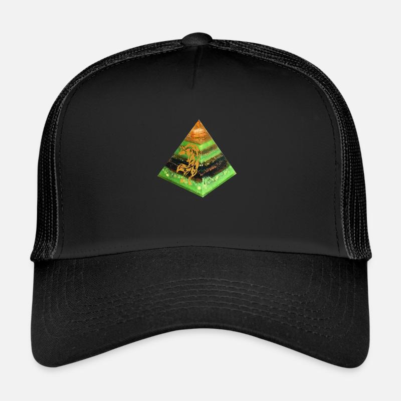Pyramide d’énergie du loup Casquette trucker 