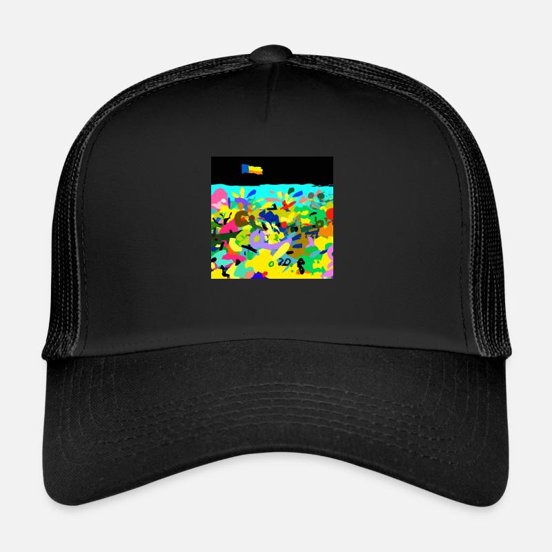 war in ukraine - Trucker Cap - Schwarz/Schwarz