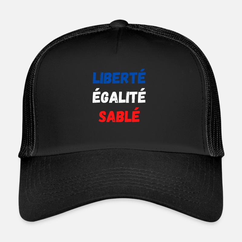 Liberté égalité sablé Casquette trucker 