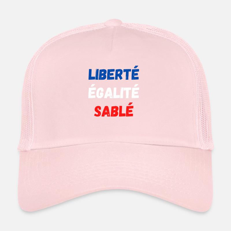 Liberté égalité sablé Casquette trucker 