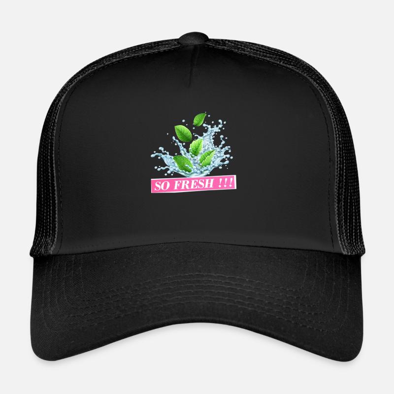 So Fresh - Trucker Cap - Schwarz/Schwarz