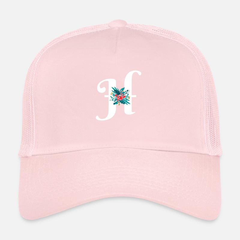 Buchstabe H geblüht Trucker Cap
