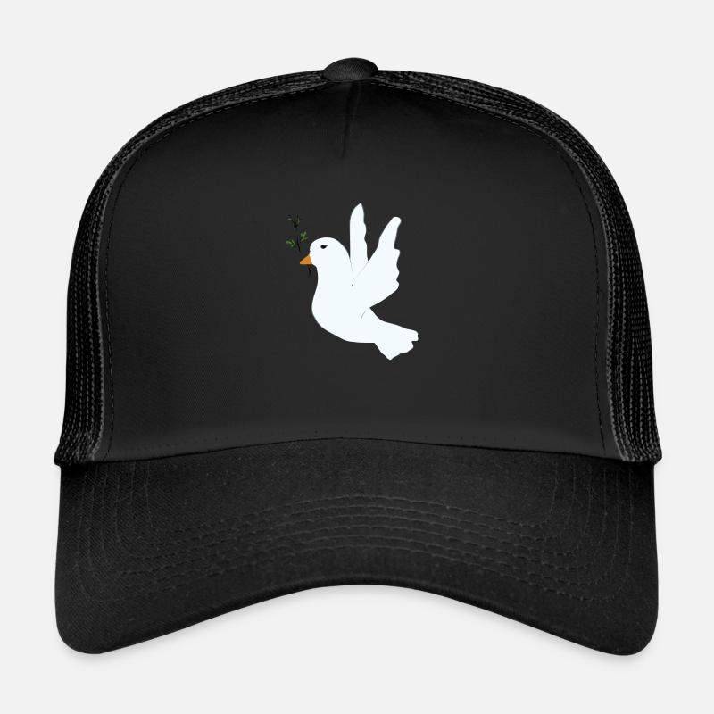 Colombe de la paix au rameau d’olivier Casquette trucker 