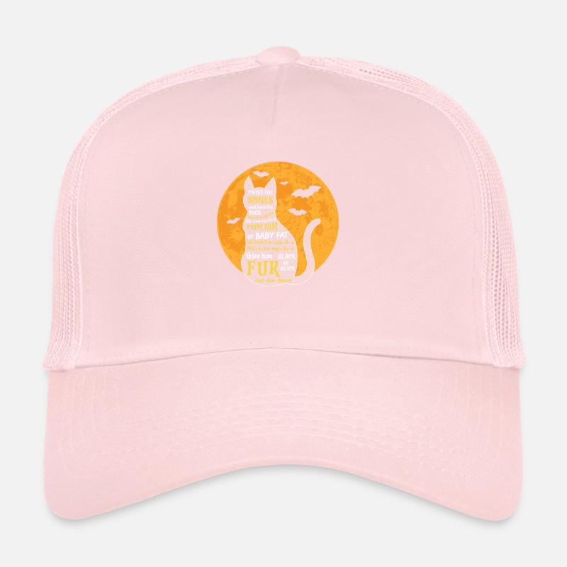 Drôle de chat au clair de lune Twist The Bones - chat d’amour Casquette trucker 