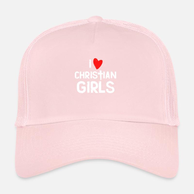 Ich liebe christliche Mädchen Trucker Cap