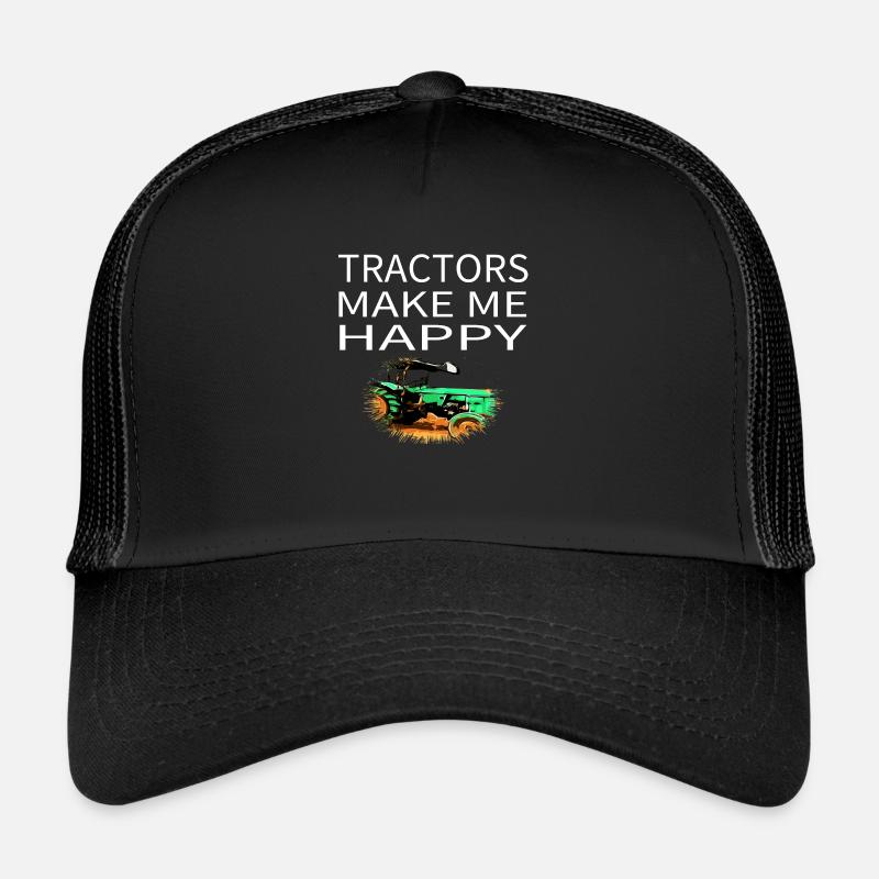 Traktor - Trucker Cap - Schwarz/Schwarz