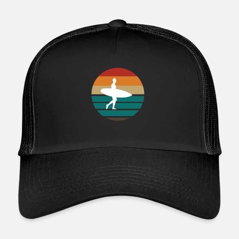 Surfing Surfboard Surfer Gift Idea Trucker Cap