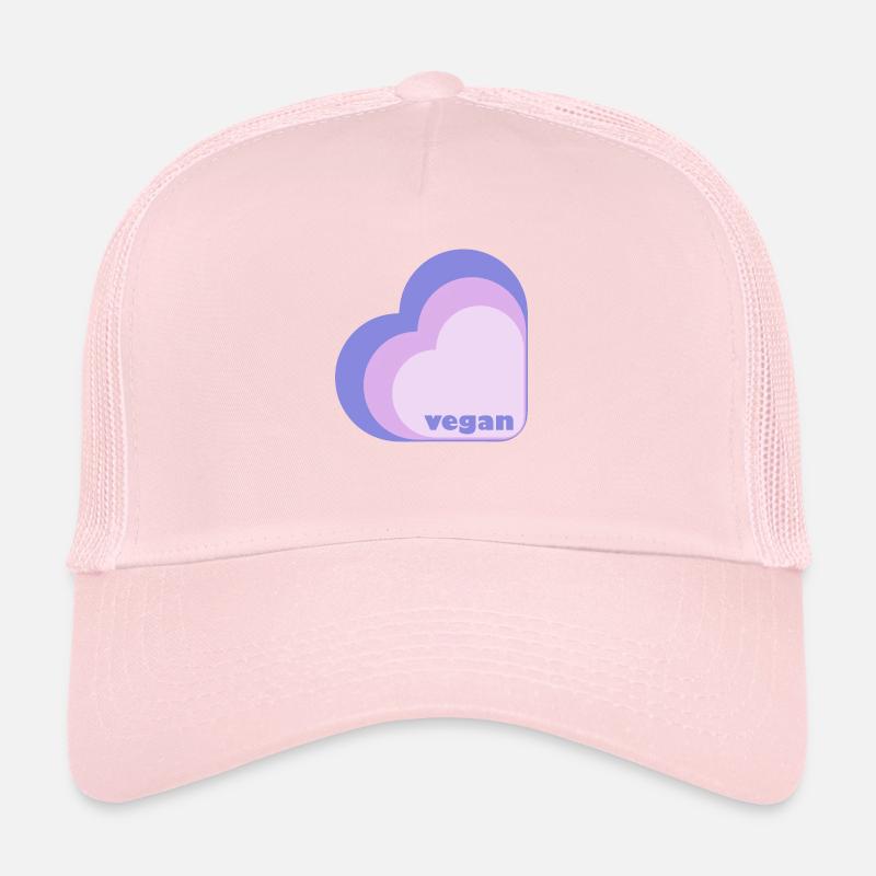 Cœur de lilas végétalien Casquette trucker 