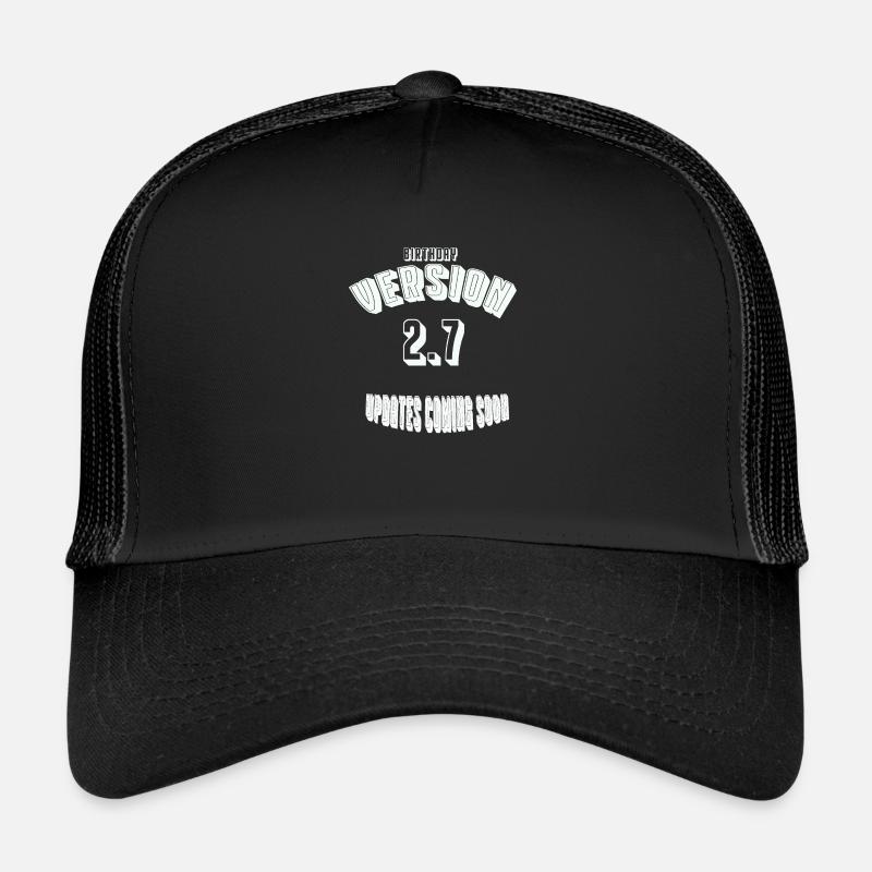 Birthday27 - Trucker Cap - black/black
