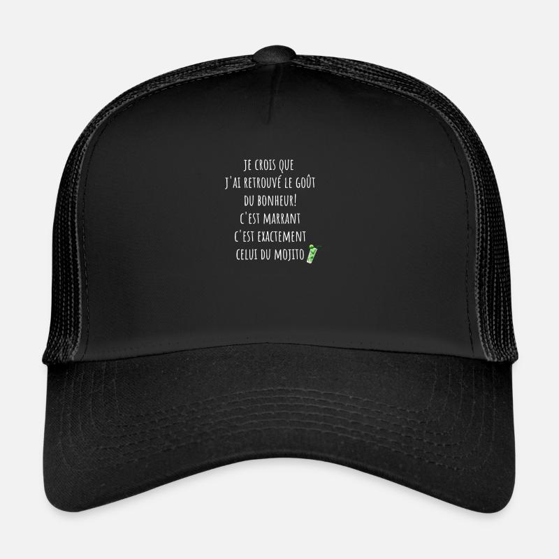 le gout du bonheur est le mojito Casquette trucker 
