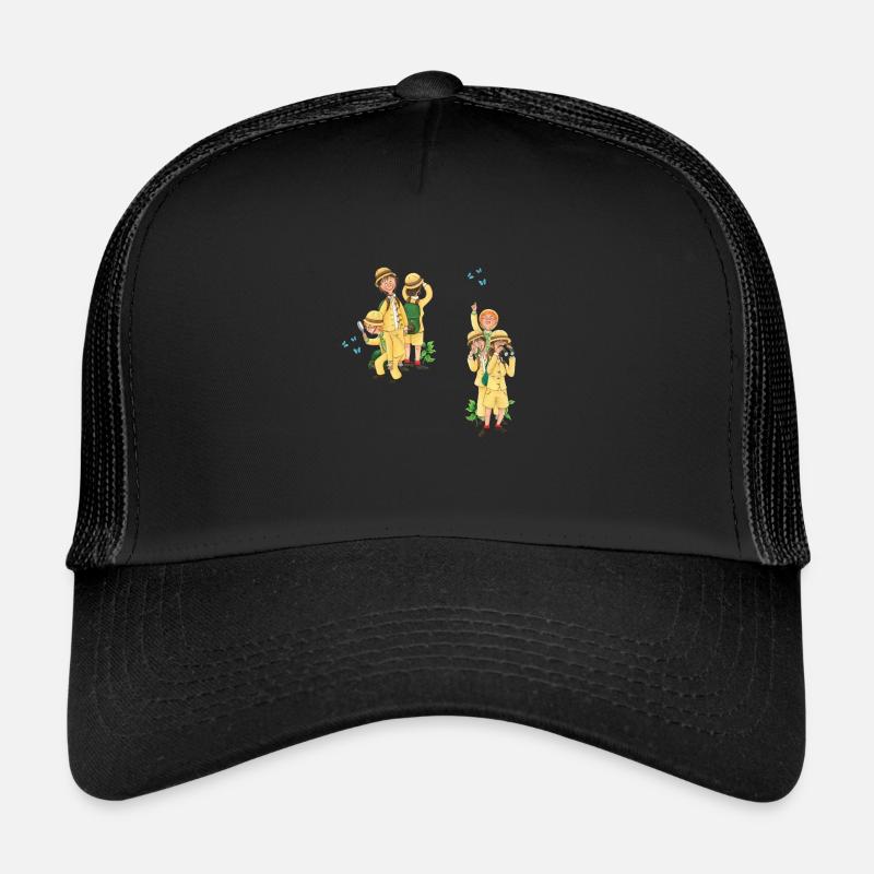 funny research team - Trucker Cap - black/black