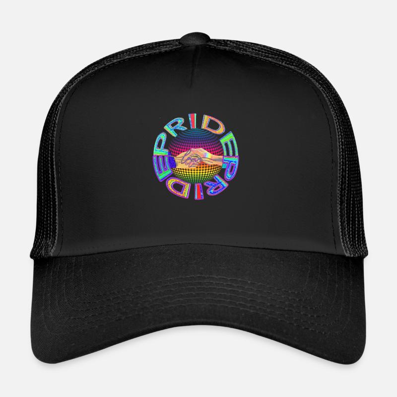 RAINBOW PRIDE - des mains aimantes qui tendent la main Casquette trucker 