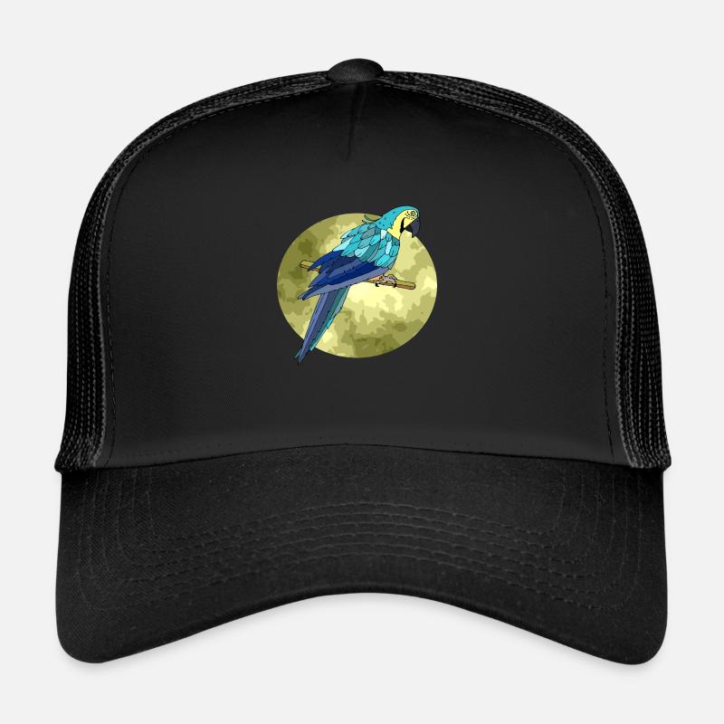 Oiseau - Casquette trucker  - noir/noir
