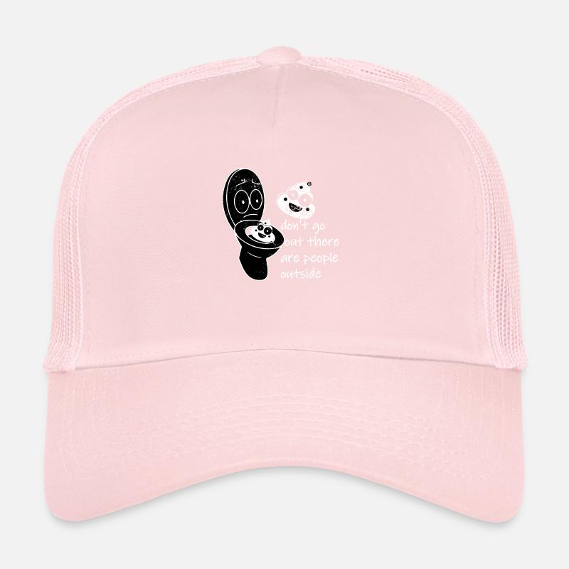 N’allez pas là-bas, il y a du caca là-bas Casquette trucker 