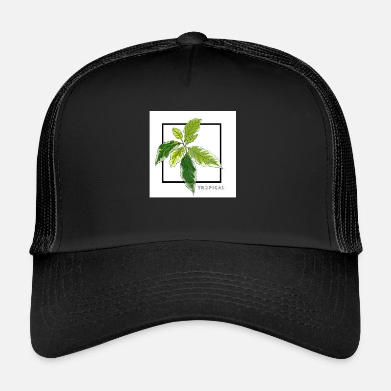 TROPICAL - Trucker Cap - black/black