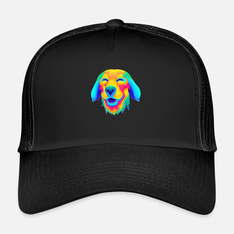 Chien psychédélique Casquette trucker 